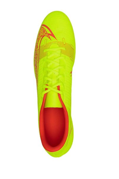 NIKE Mercurial Vapor 14 Club Indoor Football Shoes Volt/Bright Crimson