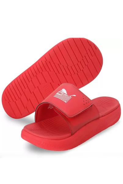 PUMA x Nipsey Hussle The Marathon Continues Softride Slides Red