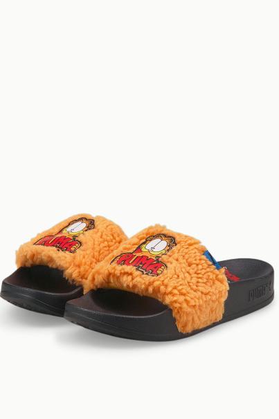 PUMA x Garfield Leadcat 2.0 Slides Orange/Black