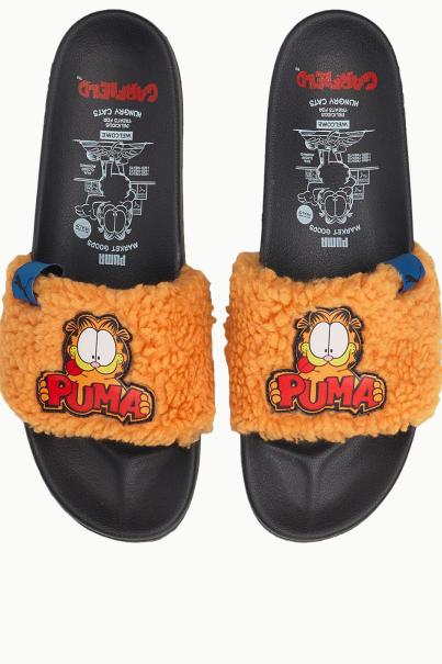 PUMA x Garfield Leadcat 2.0 Slides Orange/Black