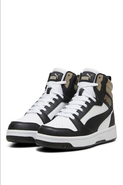 PUMA Rebound V6 Mid Shoes White/Black