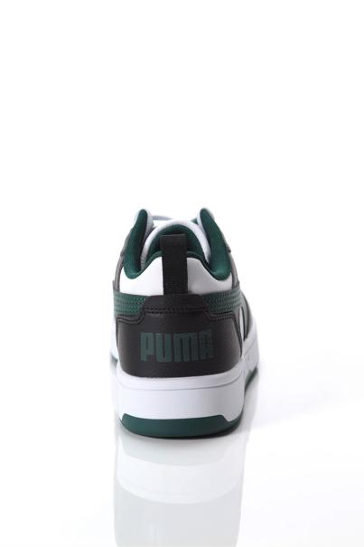 PUMA Rebound V6 Lo Shoes White/Black/Green