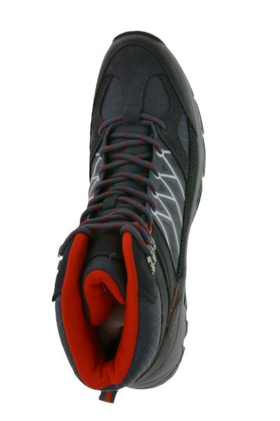 BLACK CREVICE Trekking High-Cut Waterproof Shoes Black/Red