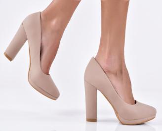 Дамски елегантни обувки бежови EOBUVKIBG