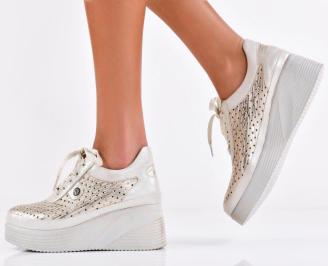 Дамски обувки естествена кожа бежови EOBUVKIBG