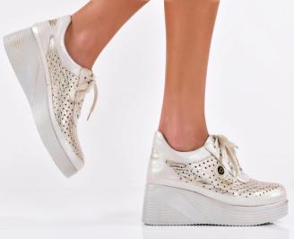 Дамски обувки естествена кожа бежови EOBUVKIBG