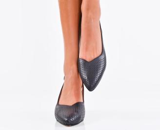 Дамски сандали естествена кожа черни EOBUVKIBG