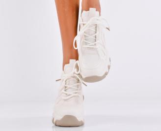 Дамски сникърси бели EOBUVKIBG