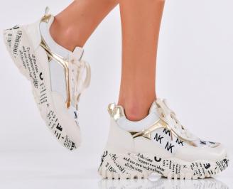 Дамски сникърси бежови EOBUVKIBG