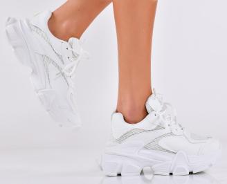 Дамски сникърси бели EOBUVKIBG