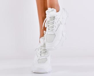 Дамски сникърси бели EOBUVKIBG