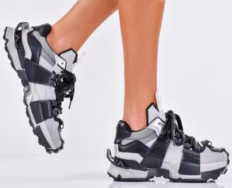 Дамски сникърси черни EOBUVKIBG