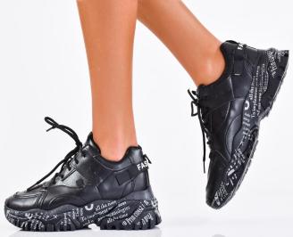 Дамски сникърси черни EOBUVKIBG