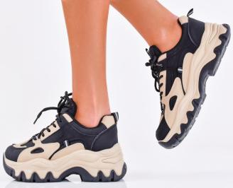 Дамски сникърси черни EOBUVKIBG