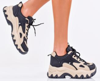 Дамски сникърси черни EOBUVKIBG