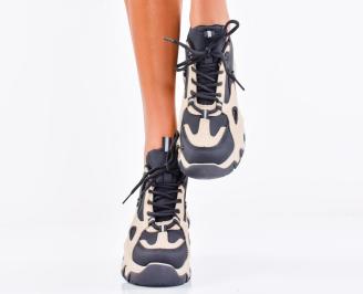 Дамски сникърси черни EOBUVKIBG