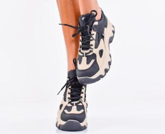 Дамски сникърси черни EOBUVKIBG