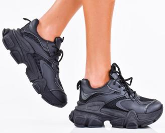 Дамски сникърси черни EOBUVKIBG