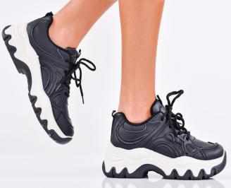 Дамски сникърси черни EOBUVKIBG