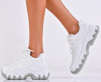 Дамски сникърси бели EOBUVKIBG