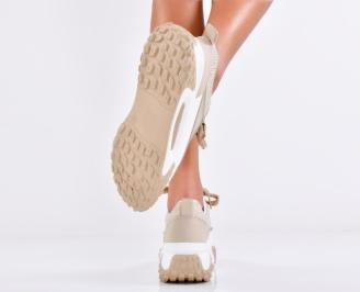 Дамски сникърси бежови EOBUVKIBG