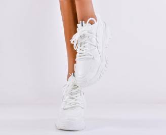 Дамски сникърси бели EOBUVKIBG