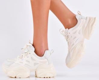 Дамски сникърси бежови EOBUVKIBG