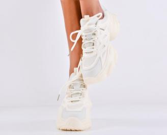 Дамски сникърси бежови EOBUVKIBG