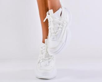 Дамски сникърси бели EOBUVKIBG