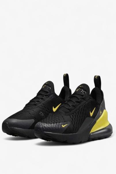 NIKE Air Max 270 Gs Shoes Black/Yellow