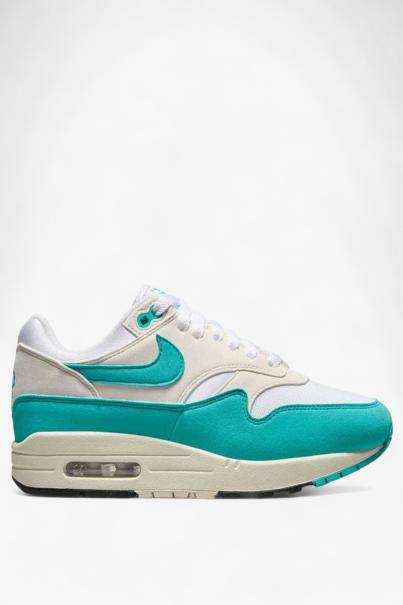 NIKE Air Max 1 Shoes White/Blue