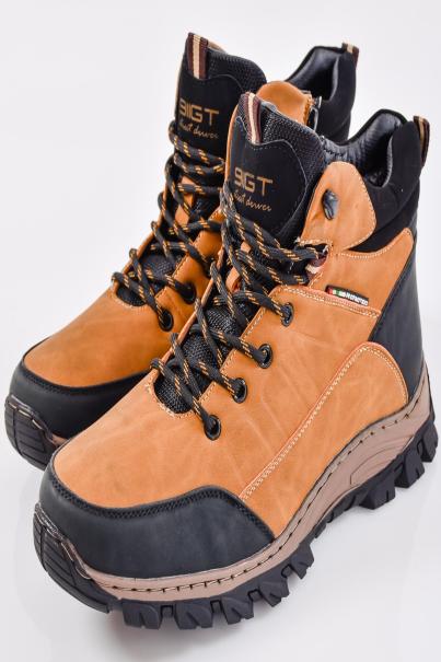 Мъжки боти кафяви EOBUVKIBG