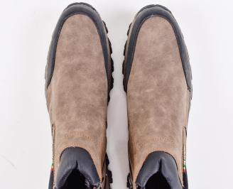 Мъжки боти  бежови EOBUVKIBG