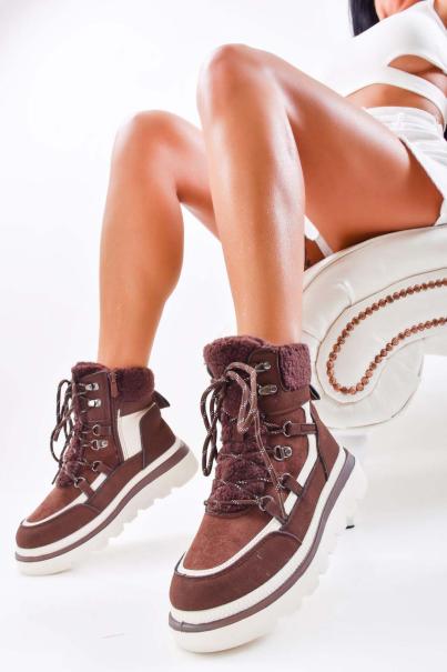 Дамски боти   кафеви EOBUVKIBG