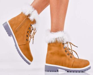 Дамски  ежедневни боти  кафяви EOBUVKIBG