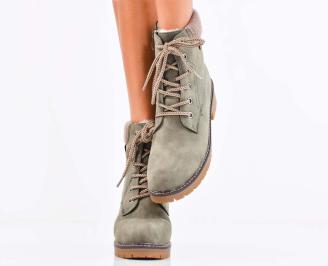 Дамски ежедневни боти зелени EOBUVKIBG