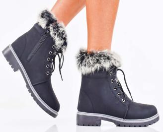 Дамски ежедневни боти черни EOBUVKIBG