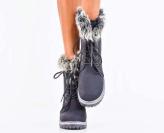 Дамски ежедневни боти черни EOBUVKIBG