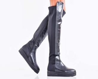 Дамски ботуши стречови черни EOBUVKIBG