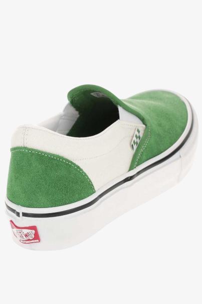 VANS Skate Classics Slip-On Shoes Green/White
