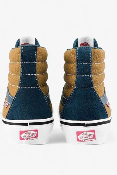 VANS x Dane Reynolds Skate Sk8-Hi Shoes Navy/Brown