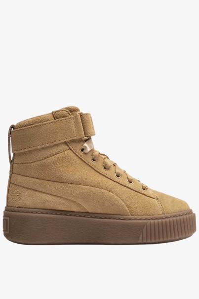 PUMA Suede Platform Mid Shoes Beige