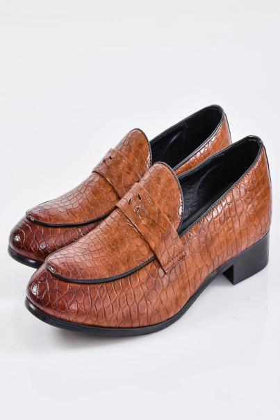 Мъжки официални обувки кафяви EOBUVKIBG