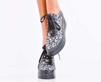 Дамски обувки естествена кожа черни EOBUVKIBG