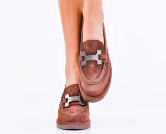 Дамски лоуфъри кафяви EOBUVKIBG