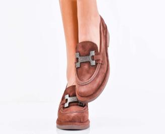 Дамски лоуфъри кафяви EOBUVKIBG