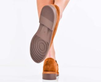 Дамски лоуфъри кафяви EOBUVKIBG