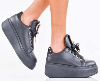 Дамски сникърси черни EOBUVKIBG