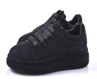 Дамски сникърси черни EOBUVKIBG