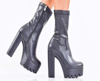 Дамски елегантни боти черни EOBUVKIBG